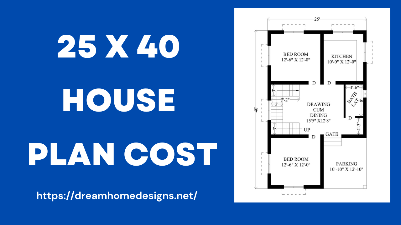 25 x 40 house plan cost