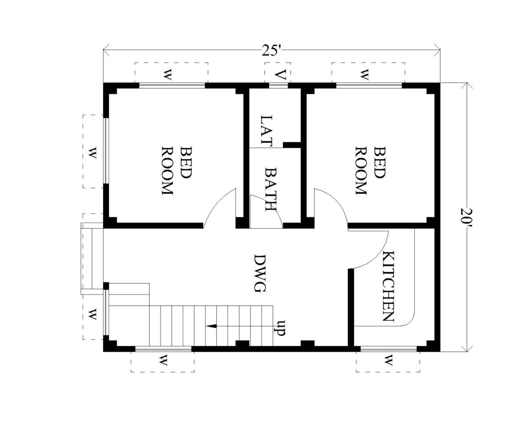 500 sqft home design