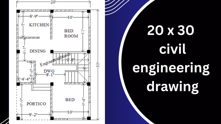 20 x 30 civil engineering drawing
